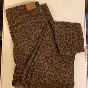 Leopard AE jeans